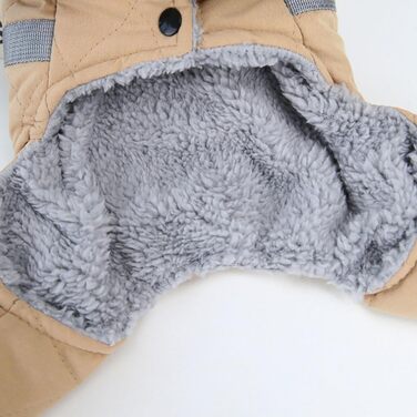 Зимовий теплий верхній одяг для собак Izefia: куртка-комбінезон для собак з бавовни, захист від снігу, для маленьких та середніх собак, XXL (довжина спини: 37 см), зелений