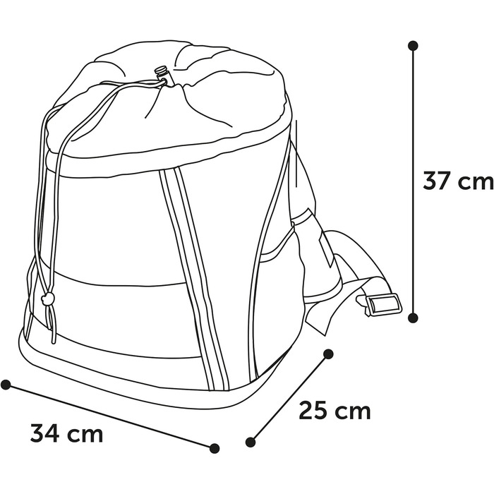 Сумка для собак на животі Timi, блакитна – 34x25x37 см, поліестер – посилення спини, світловідбивачі, шнурок, знімний низ, страховка, система ременів