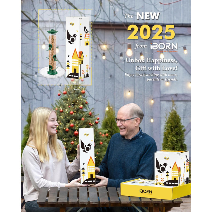 Годівниця для птахів iBorn з піддоном, 38 см, зелена