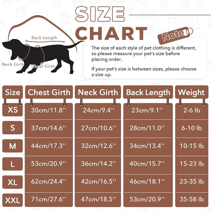 Теплий зимовий пуловер для собак Lelepet з коміром-горловиною, святковий пуловер для холодної погоди, м'який в'язаний одяг для собак, коричневий, розмір S