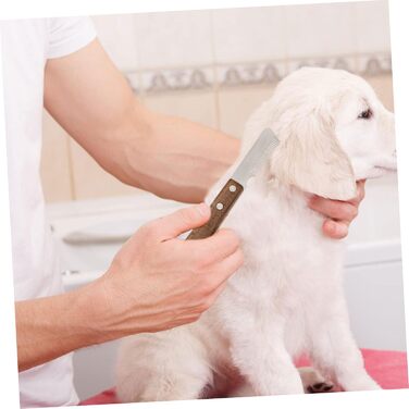 Набір щіток для грумінгу собак та котів Minkissy 2 шт. для видалення підшерстка, нержавіюча сталь, ергономічний дизайн