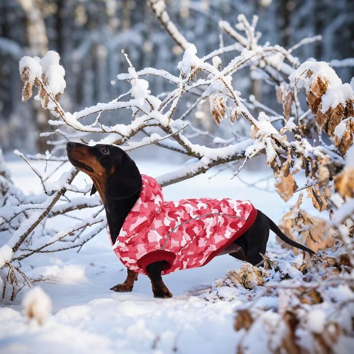 Світшот для собак IECOii, теплий зимовий пуховик з отвором для повідка та світловідбиваючими смугами, худі для собак, теплий пуловер для собак, одяг для собак, флісовий пуловер (M-4XL) 3XL, рожевий
