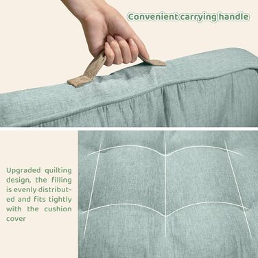 Килимок для собак Pettidot 70x55 см, зелений, знімний чохол, лежанка для собак середніх та маленьких порід