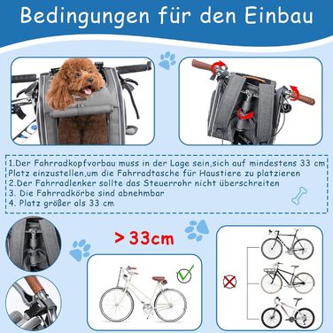 Корзина для собак на велосипед, розширювана, складана, з 4 дверцятами та сітковими вікнами, сумка-рюкзак для тварин, для котів та собак середніх та малих порід