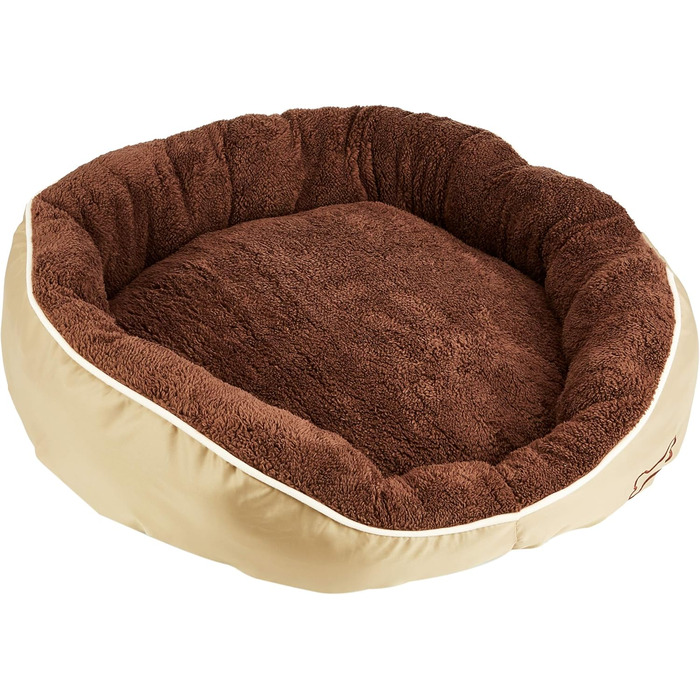 Лежак для собак Karlie Bett Chipz круглий, 73×70×20 см, коричневий