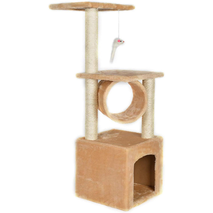 Когтеточка для котів CA&T P.J Pet Products, бежева, універсальна