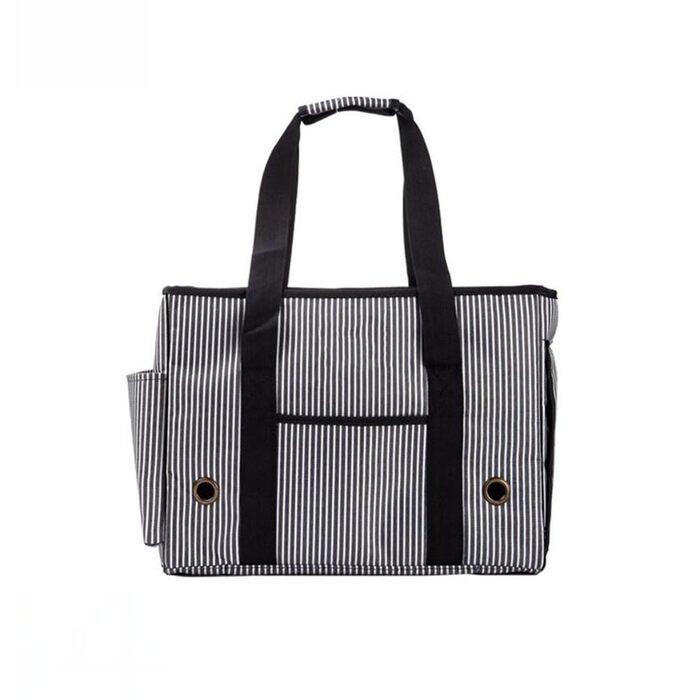 Сумка-переноска для тварин: переноска для собак, сумка для подорожей, через плече, регульована, складна, для маленьких собак, котів, цуценят, сіра, M