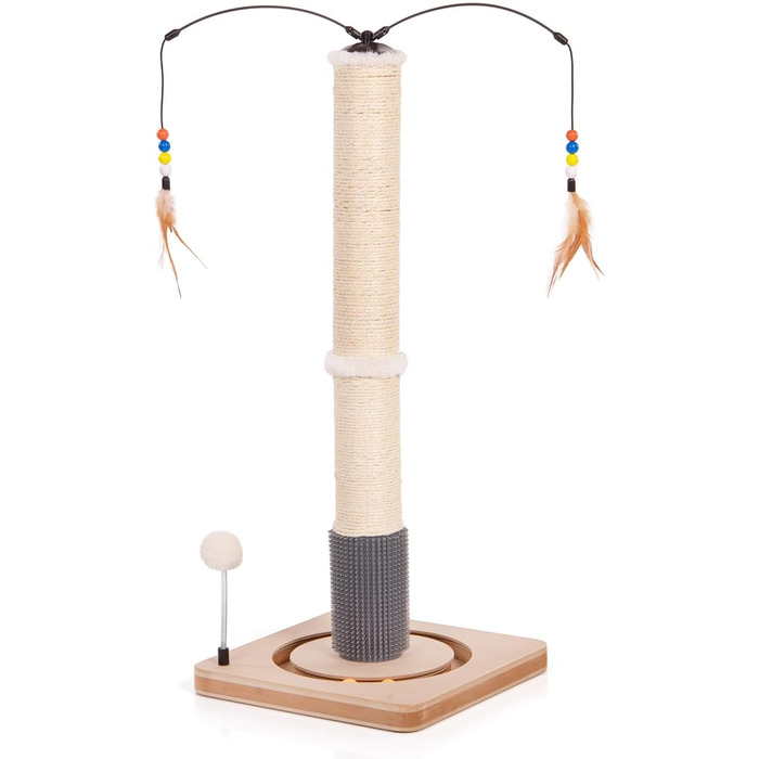 Котячий стовпчик Lilly - інтерактивне котяче іграшкове обладнання для самостійних занять | 78 см | 33 x 33 x 80 см