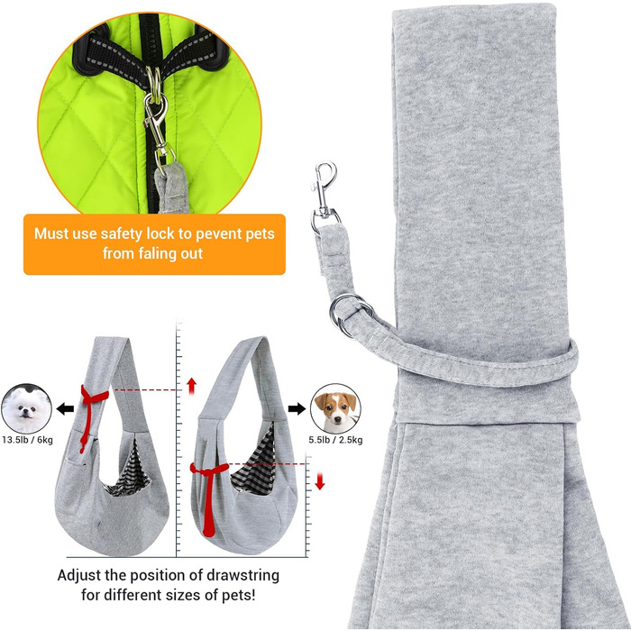 Транспортна сумка для собак Lyneun 6 кг, сіра: зручна переноска для прогулянок та подорожей