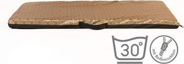 Матрац для собак COO PET, 68x50 см, 3 см, Oxford 600D, сірий з візерунком