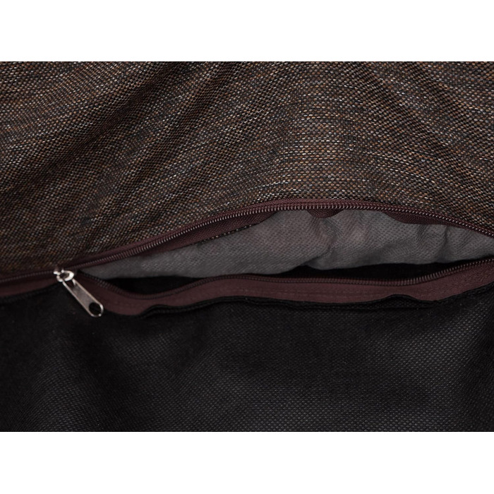 Ліжко для собак та котів, знімний чохол, корзина, подушка, лежанка, софа для собак, XXL 117x79 см, коричневий