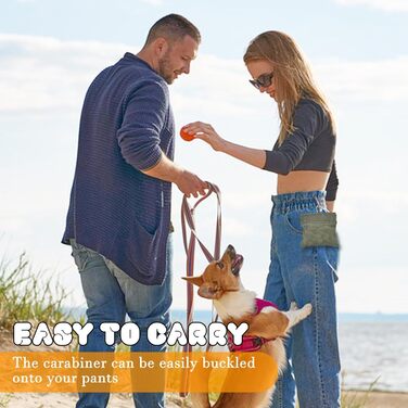 Сумка для ласощів для собак CONLI: зручна та портативна для тренувань, з карабіном та автоматичним закриттям