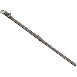 Ошийник Nobby Crystal тришаровий, теплий сірий, 47 см (35-41 см), 22/24 мм
