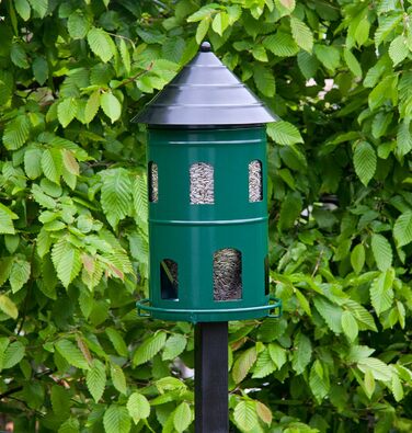 Годівниця для птахів Wildlife Garden WG327, зелена, металева, велика