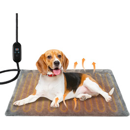 Електричний килимок для собак великих порід, 70x40 см, регульована температура, з антигризункою
