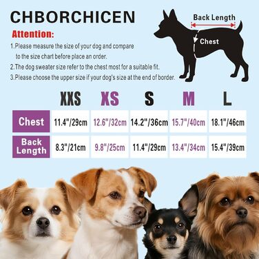 Пуловер для собак CHBORCHICEN, класичний в'язаний пуловер з коміром-стійкою, зимовий, теплий, для цуценят, милий пуловер з малюнком 'Полуниця' та 'Серце', червоний, розмір M