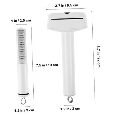 Перекладена та переписана назва: Щітка для собак та котів, щітка від линяння, 2 шт., фешенельна, для грубої шерсті, для догляду за шерстю, м'яка, для маленьких собак та котів, з м'яким наконечником