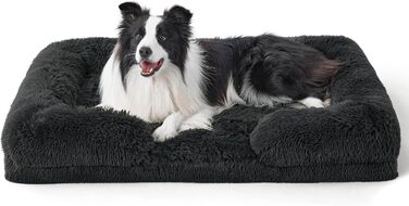 Ортопедичне ліжко для собак BEDSURE - 71x58 см. Зручне ліжко-софа для маленьких собак з ефектом пам'яті, миється, нековзне, ортопедичне