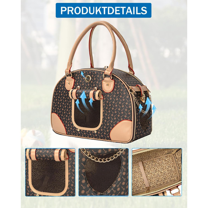 Сумка для собак OUUTMEE, 42 x 18 x 31 см, до 4 кг, для подорожей, переноска для маленьких собак та котів