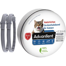 Захисний нашийник від бліх та кліщів для котів Advanllent, від 12 тижнів