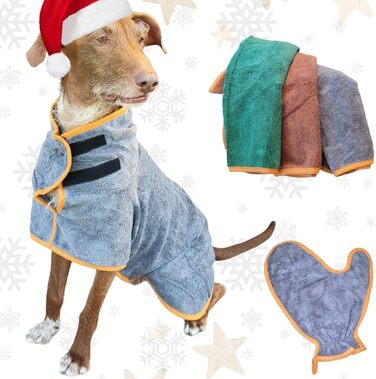 Рушник для собак Luminoza: мікрофібра, швидко сушить, для собак та котів (Сірий)