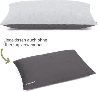 М'яке ліжко для собак великих порід Doctor Bark GreenLabel - ліжко-подушка, зелений колір, велике (L), знімний чохол, легко миється