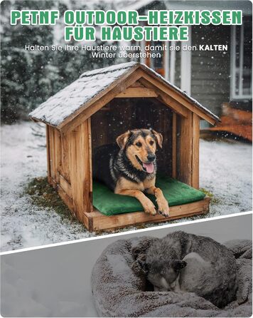Електричне грілка для тварин на вулицю, вологостійке, з авторегулюванням температури, стійке до укусів, 40*50 см, зелений