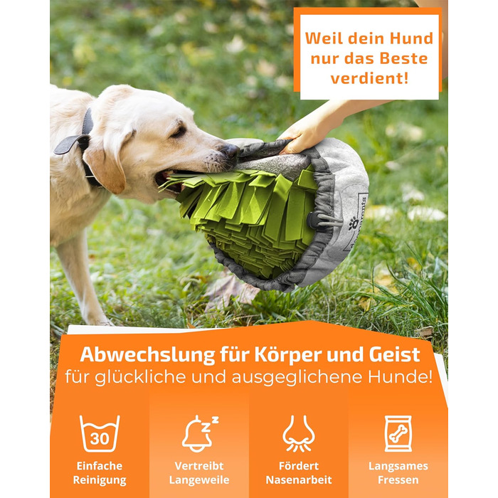 Schnüffelteppich для собак DOGPARENTS® – килимок для пошуку та розваг, міцний, зелений