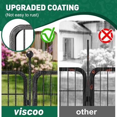 Металевий вольєр для собак на 8 панелей, 101,6 см, для великих, середніх та малих собак, з дверима, складаний, для вулиці