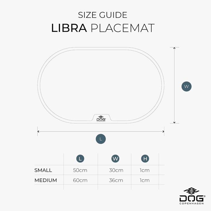 DOG Copenhagen Libra антипригарний водонепроникний килимок для годування собак, Coffee Cream, розмір S