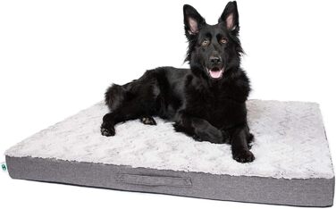 Килимок для собак CopcoPet Lucky Hundematratze: ортопедичний, неслизький, знімний, чорний (80 x 60 x 10 см)