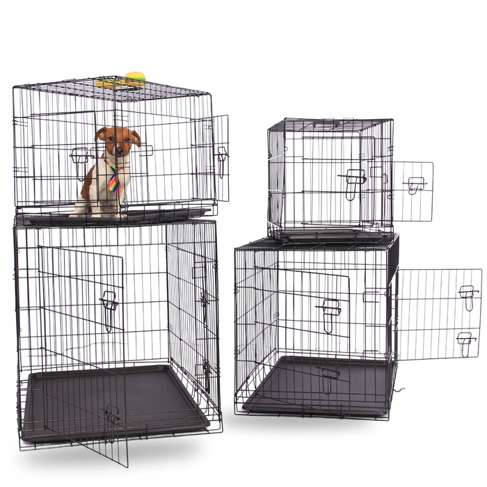 Клітка для великих собак Oh!dog зі сталі з порошковим покриттям, 56 x 90 x 63 см