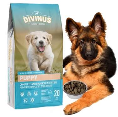Сухий корм Divinus для цуценят з куркою, високобілковий, 20 кг