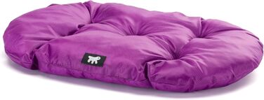 Крісло-ліжко для собак Ferplast великих порід: ортопедичне, знімний чохол, водонепроникне, 110 x 70 x 8 см, фіолетовий