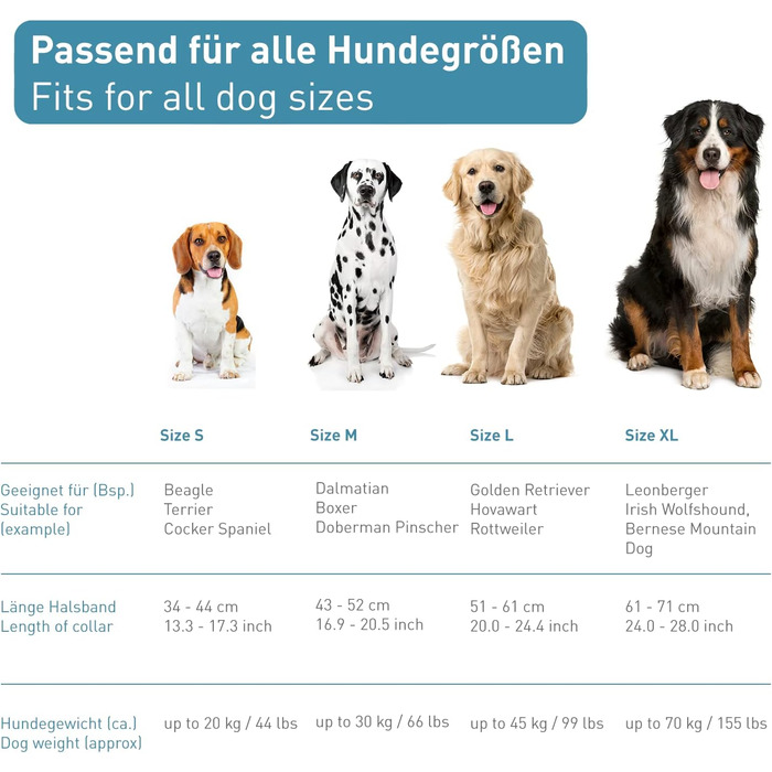 Нашийник для собак PetTec з неопрену та нейлону з ручкою, м'який, регульований, водонепроникний, комплект з повідком, червоний, розмір L (51-61 см)