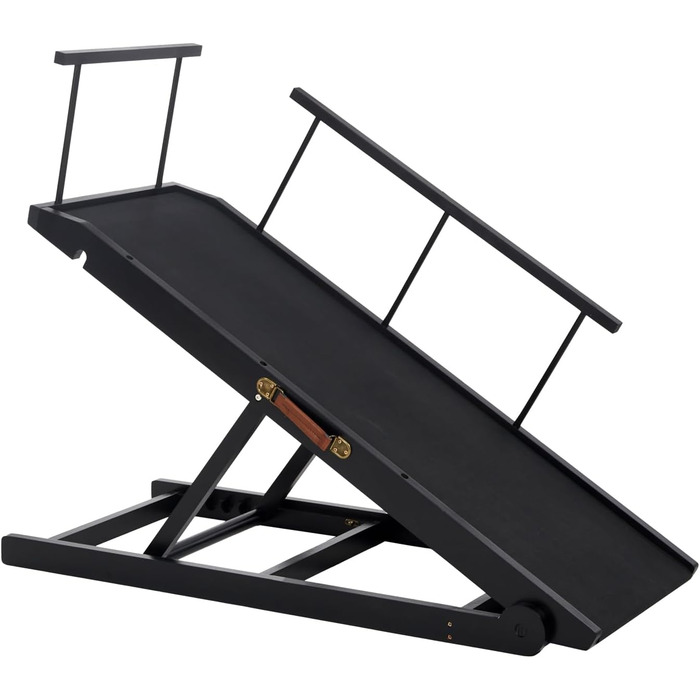 Рампа для собак на ліжко та диван, 5 ступенів, чорна, 115 см