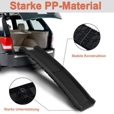 Рампа для собак, спідниця для собак з пластику, неслизька, 156 x 40 см, для великих і маленьких тварин (з папером з замороженим ефектом)