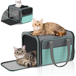 Betopet: Сумка-переноска для собак та котів, TSA-аппробована, розширювана, до 6,8 кг, 41,8 x 33 x 30,8 см