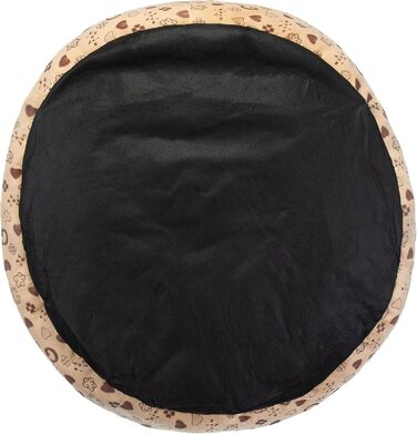 Килимок для тварин Brandsseller, Ø 50 см, м'який, з подушкою, для котів та собак, бежевий