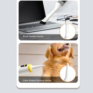 Набір для догляду за шерстю собак Tnfeeon, портативний пилосос для шерсті з баком 200 мл для авто, дому, дивану, килима