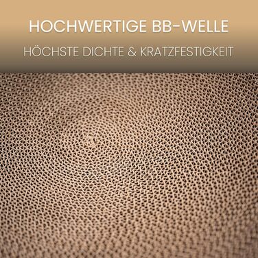 Кігтеточка для котів Petaureus Zylinder з вставкою | Стильна та екологічна | Ø 40 см | Крізь-картон з змінним вкладишем
