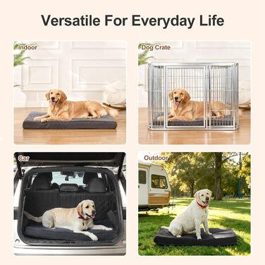 Ортопедичне ліжко для собак на зиму та літо з знімною, пральною наволочкою, 104*68*8 см (Сірий, 73*45*7)