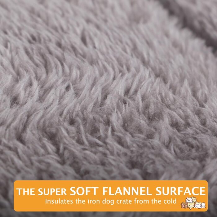 Килимок для собак - м'який та теплий лежак для тварин, лежак-пуф, килимок для собак, 90x70 см, сірий