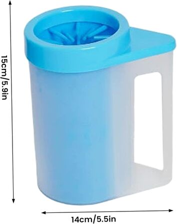 Очисник лап для собак DAGGEW з м'якої силіконової щітки, портативний, для дому та вулиці