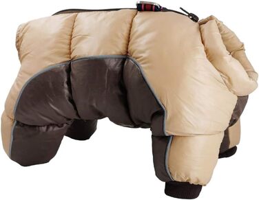 Зимові куртки та жилети для собак: теплі, водонепроникні моделі з бавовни для маленьких собак (S, коричневий)