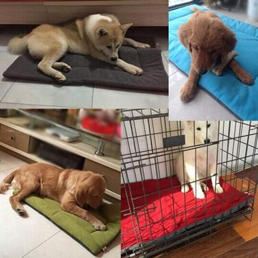 М'яка підстилка для собак та котів з мікроплюшу, червона, розмір L (89x56x4 см)