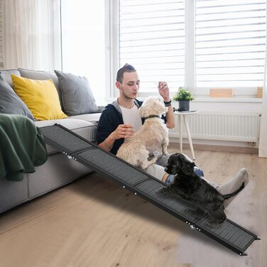 Рампа для собак у машину Hunderampe, складна, з килимком, до 110 кг, для авто, вантажівок, SUV