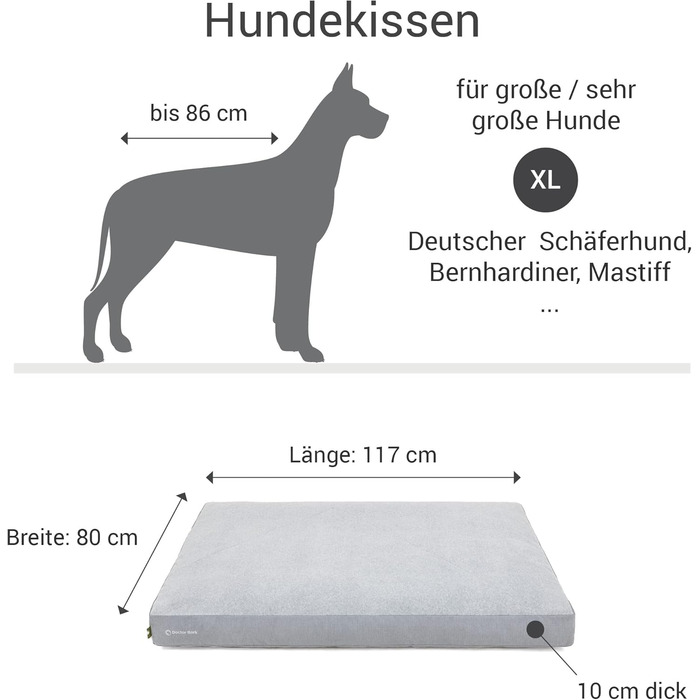 Килимок для собак середніх порід GreenLabel (XL, 117x80 см) - м'який, миючий, для комфортного відпочинку