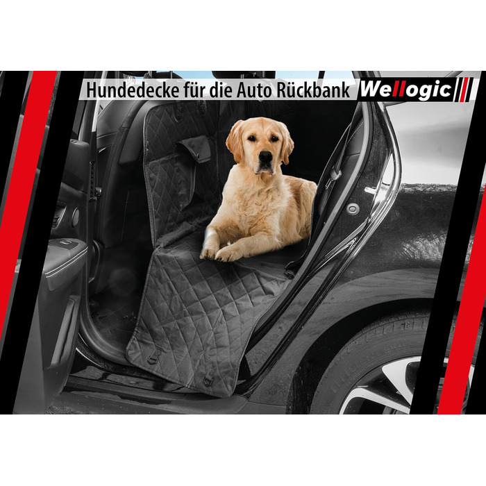 Накидка для собак у машину, захист заднього сидіння, килимок для собак, водовідштовхувальна, стійка до подряпин, універсальна