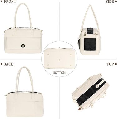 Сумка-переноска для тварин Modische: стильна сумка-переноска для собак та котів, білий/оптичний сад, схвалена TSA